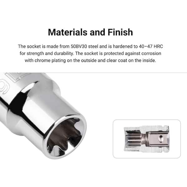 TEKTON 1/2 in. Drive x E16 External Star Socket SHD22416 - The