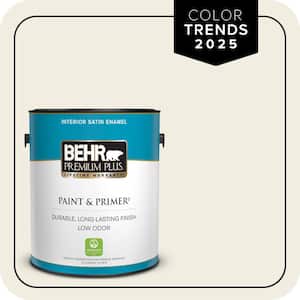 1 gal. Designer Collection #DC-003 Blank Canvas Satin Enamel Low Odor Interior Paint & Primer