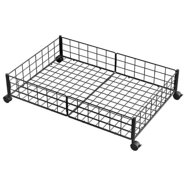 Metal Underbed Storage with Wheels Latitude Run Color: Black