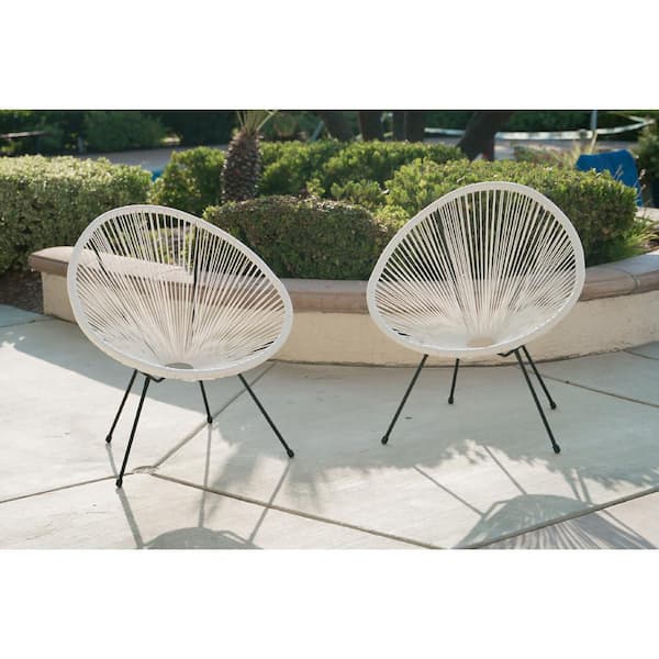 white string chair set