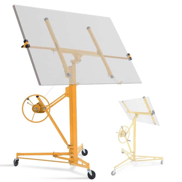 13 ft. Drywall Panel Hoist Jack Lifter Drywall Lift Panel Lift in Yellow