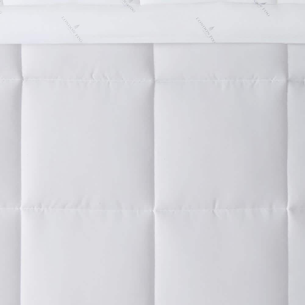 King White Reversible Microfiber Down Comforter Set