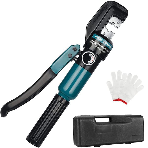 Durable Hydraulic Crimping Tool with Hardened Steel Dies for Stainless Steel Cable Railing and Battery Cables