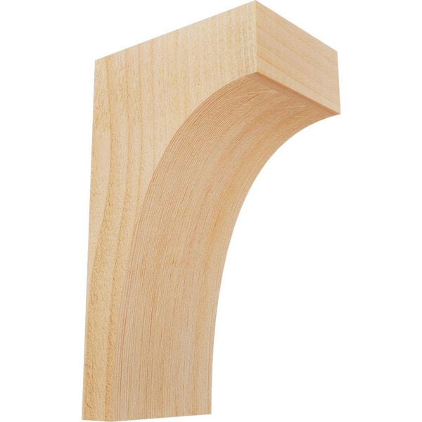 Ekena Millwork 4 in. x 6 in. x 10 in. Douglas Fir Huntington Rough Sawn Corbel