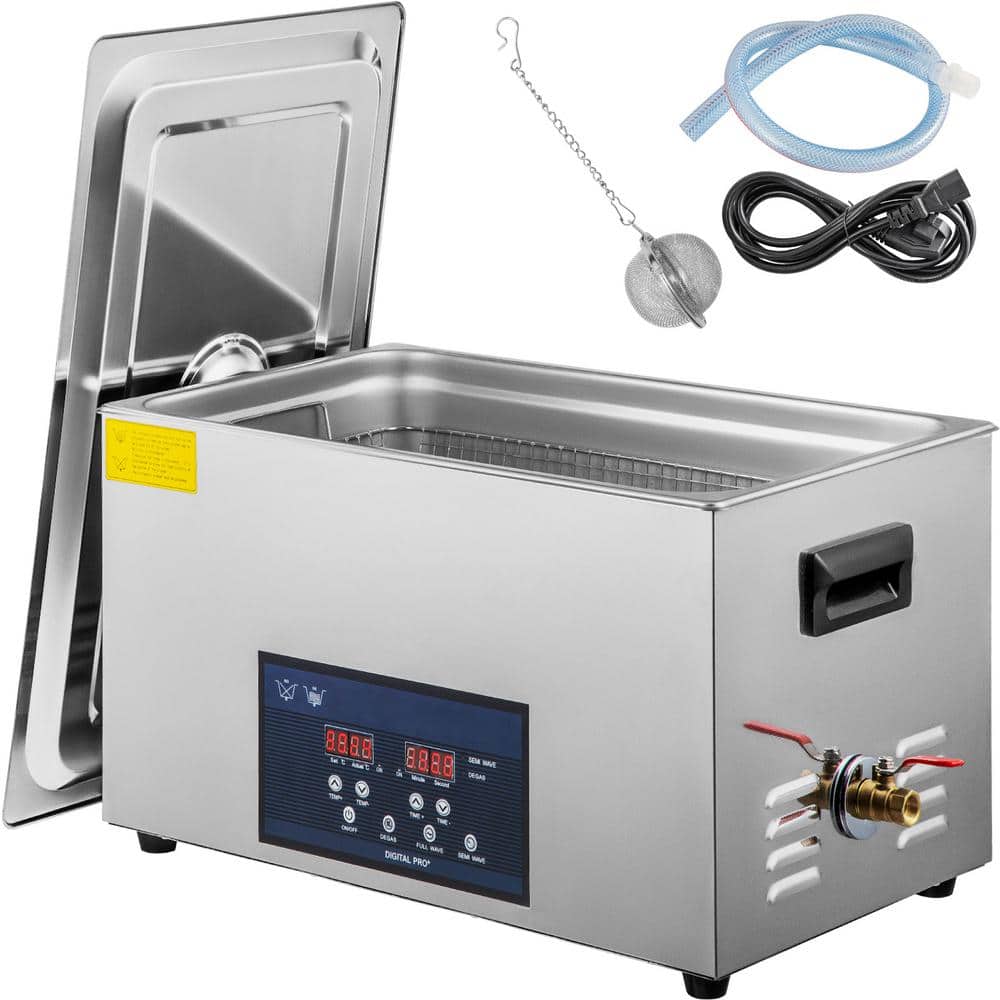 VEVOR Ultrasonic Machine 30L with Heater Timer 28/40 KHZ