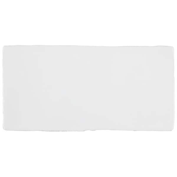 Merola Tile Chester Bianco 3 in. x 6 in. Ceramic Wall Take Home Tile Sample