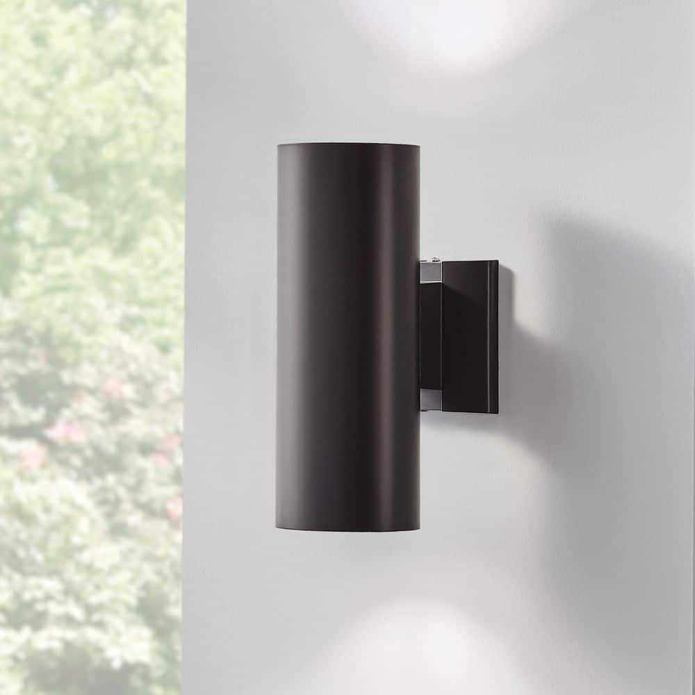 KICHLER Independence 12 in. 2-Light Architectural Bronze Outdoor