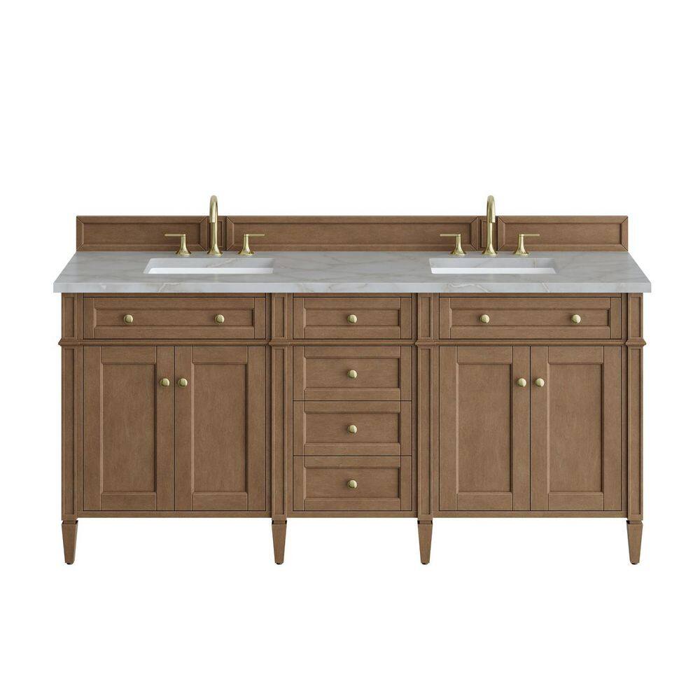 Brittany 72.0 in. Double Bath Vanity in Pecan with Victorian Silver Wireless Charging Silestone Low Silica Surface Top price history on PriceWatchPro