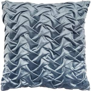 Lifestyles Powder Blue 22 in. x 22 in. Throw Pillow