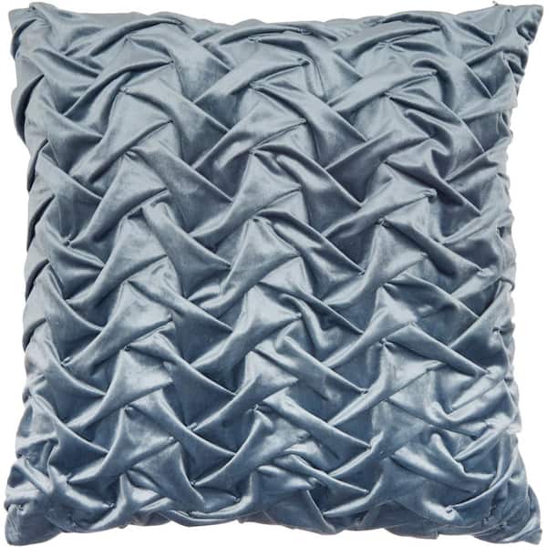 Mina Victory Lifestyles Powder Blue 22 in. x 22 in. Throw Pillow