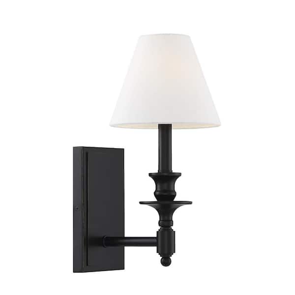 Savoy House Washburn 1-Light Wall Sconce in Classic Bronze
