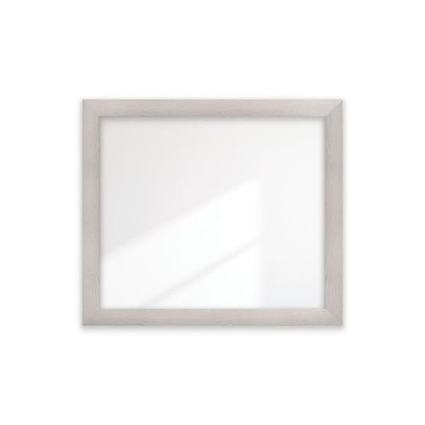 BrandtWorks 67 in. W x 40 in. W Farmhouse Gray Wood Grain Framed Wide Wall Mirror