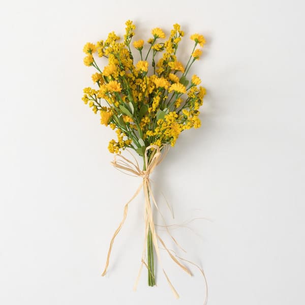 6 Bushes  20 Yellow Artificial Daisy Flower Spray, Silk Flowers Bouq