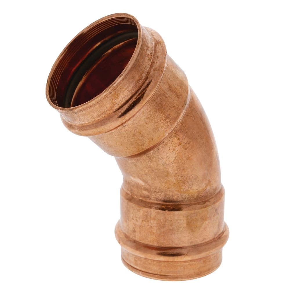 1-5/8 in. O.D. x 1-5/8 in. O.D. PressACR Copper Press x Press 45-Degree Elbow Fitting price history on PriceWatchPro