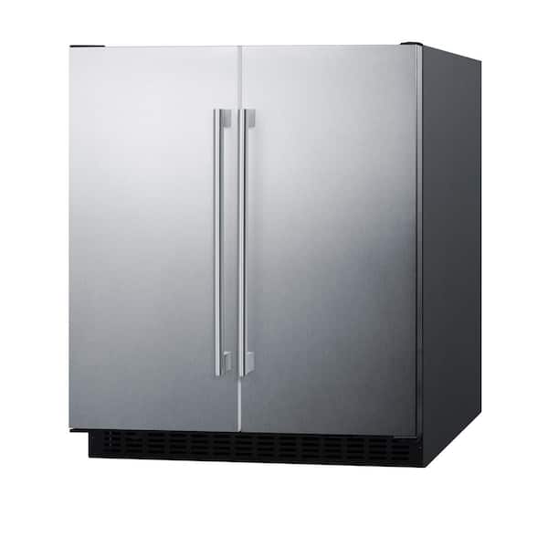 Summit Commercial 19-Inch 3.1 Cu. Ft. Shallow Depth Outdoor Rated  Refrigerator - Black Cabinet - SPR196OS : BBQGuys