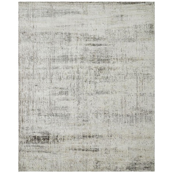 ALPHA Gray 5 ft. x 8 ft. Western Area Rug
