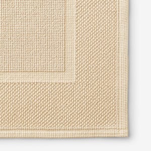 Legends Luxury Sterling Cornsilk 40 in. x 24 in. Cotton Bath Mat