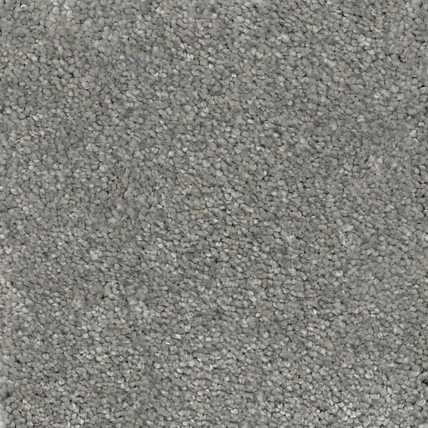 Home Decorators Collection Soft Breath I  - Cayman - Gray 40 oz. SD Polyester Texture Installed Carpet