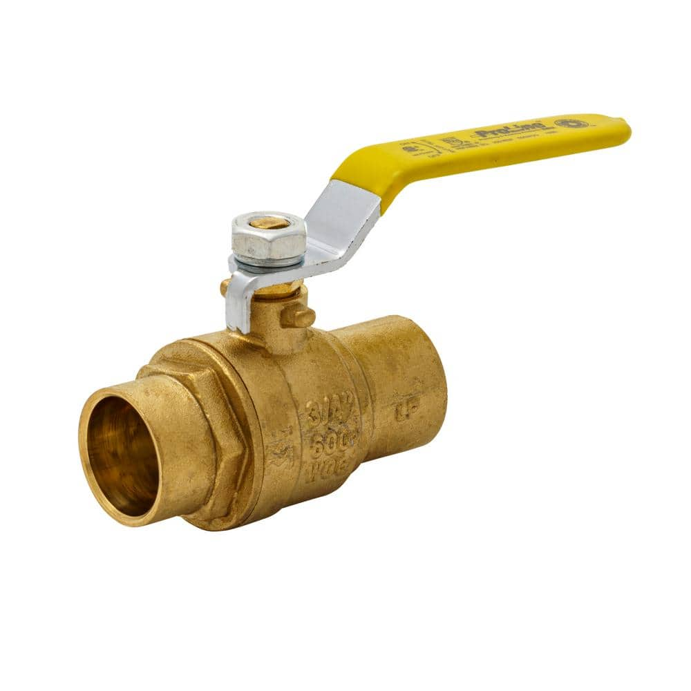 ProLine Series 3/4 in. x 3/4 in. Brass Sweat x Sweat Full Port Ball ...