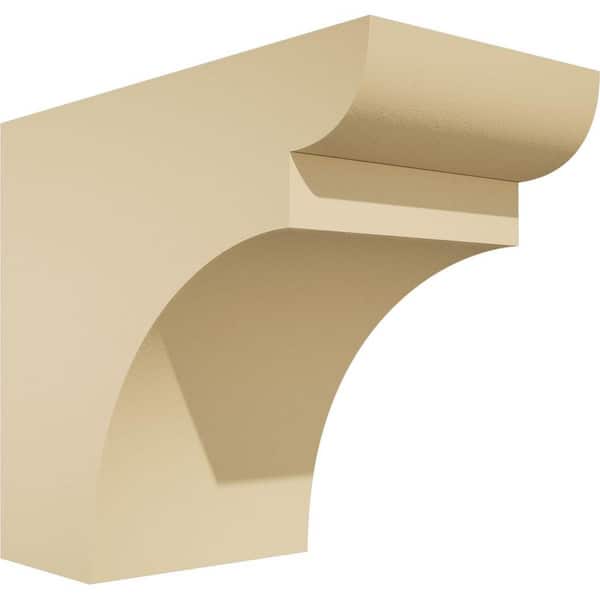 Ekena Millwork Standard Yorktown 6 in. W x 10 in. H x 12 in. D Signature Urethane Rafter Tail Outlooker
