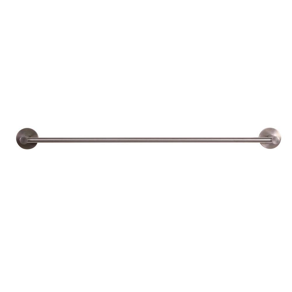 Satin Nickel 24-Inch Wall Mounted Towel Bar