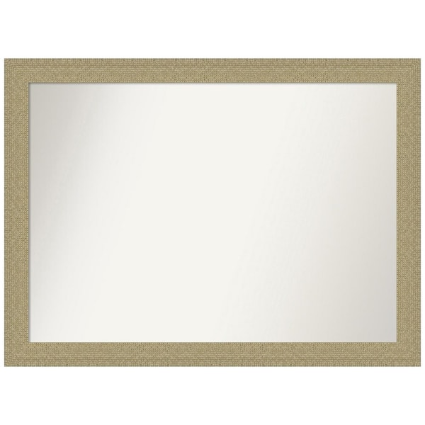Amanti Art Mosaic Gold 42.25 in. W x 31.25 in. H Non-Beveled Bathroom Wall Mirror in Gold