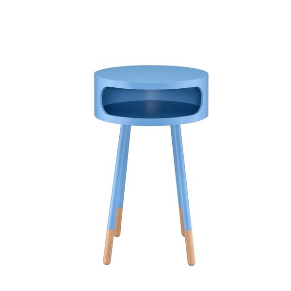 Acme Furniture Sonria Light Blue and Natural End Table