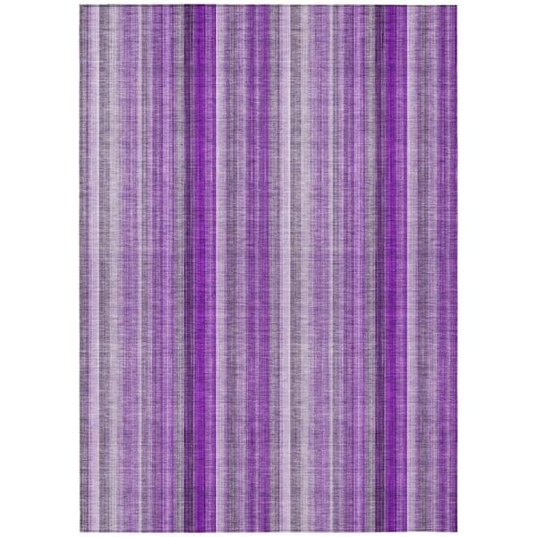 Chantille ACN543 Purple 8 ft. x 10 ft. Machine Washable Indoor/Outdoor Geometric Area Rug