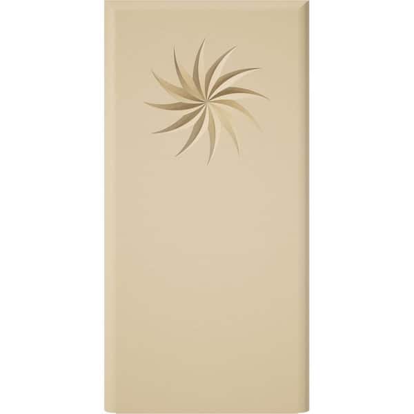 Ekena Millwork 3-1/2 in. W x 7 in. H x 1 in. P Standard Foster Spiral Plinth Block With Rounded Edge