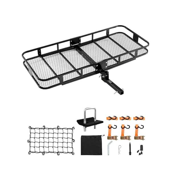 70 in. x 30 in. x 6 in., Hitch Cargo Carrier, 500 lbs. Capacity Hitch Cargo Carrier with Nighttime Reflective Reminder