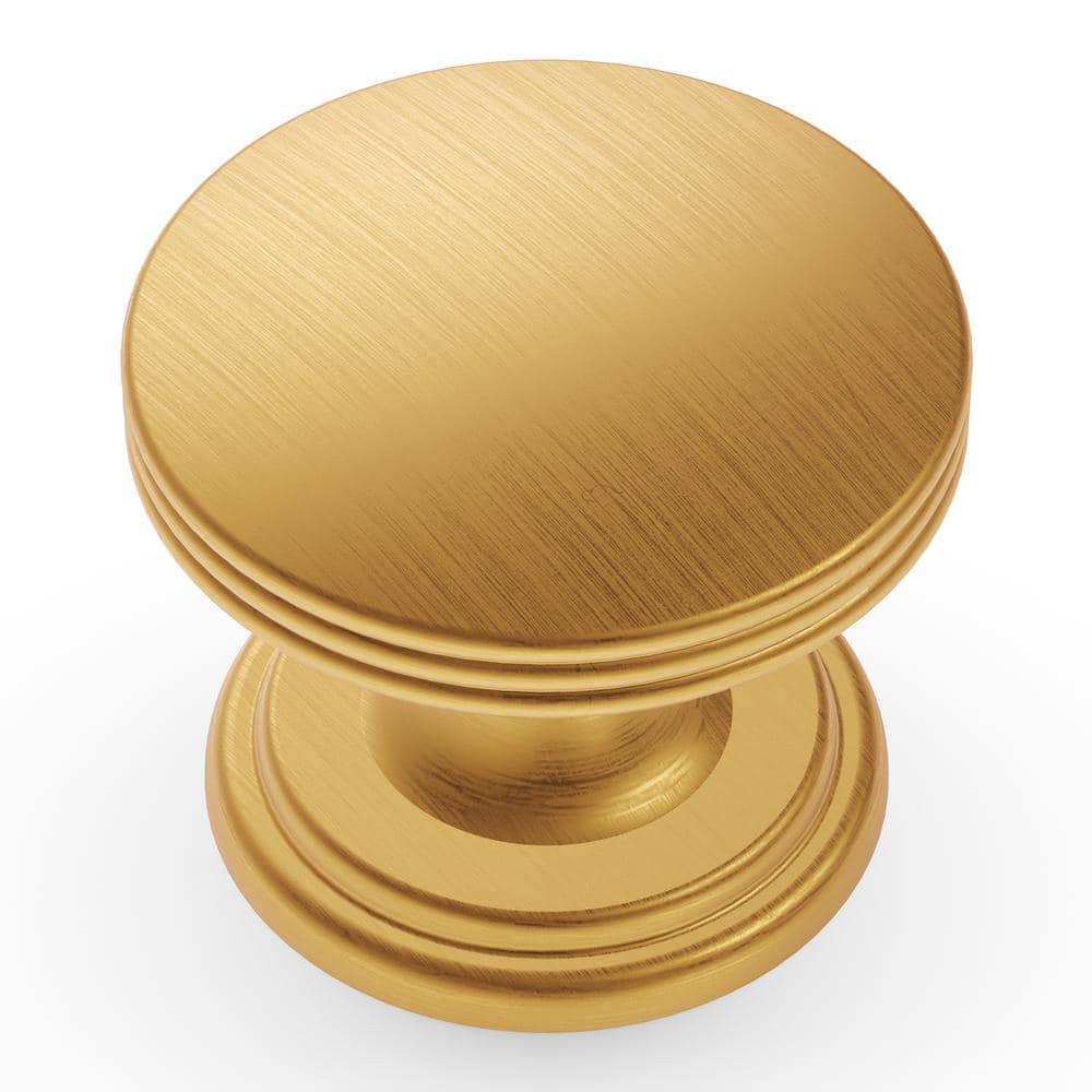 Golden Brass Round Modern Mushroom Cabinet Knob