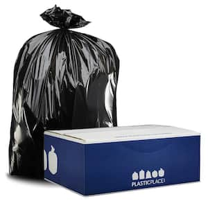 61 in. W x 68 in. H 95 Gal. - 96 Gal. 3.0 mil Black Trash Bags (25-Case)