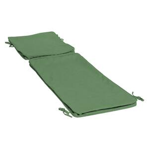 ProFoam 72 in. x 21 in. Outdoor Chaise Cushion Cover, Moss Green Leala