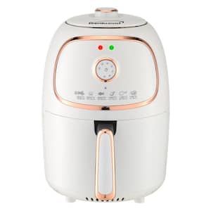 2 Qt. White Small Electric Air Fryer with Timer and Temp Control