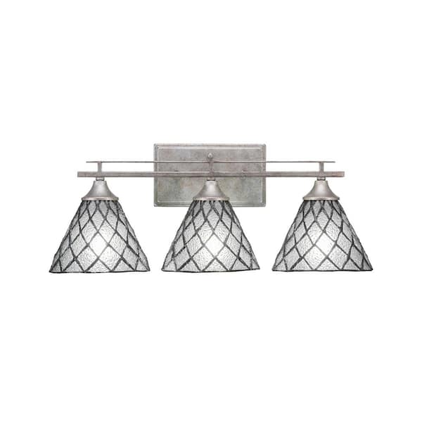 Ontario 21.75 in. 3-Light Aged Silver Vanity Light 1R33AS9185 - The ...