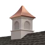 Smithsonian Newington 26 in. x 43 in. Vinyl Cupola with Copper Roof