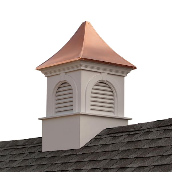 Good Directions Smithsonian Newington 48 in. x 80 in. Vinyl Cupola with Copper Roof