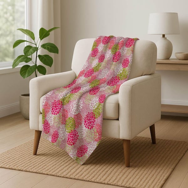 Premium Machine Washable ASB908 Pink 50 in. x 70 in. Sherpa Throw Blanket