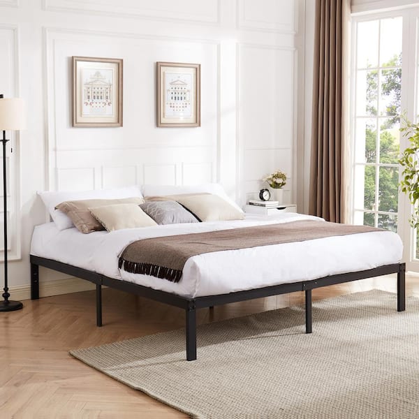 Heavy duty platform bed frame deals king