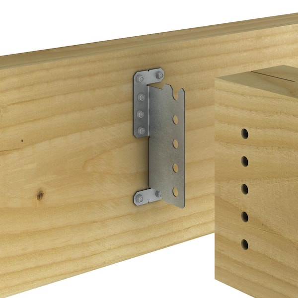 12-Gauge ZMAX Galvanized Concealed Joist Tie with (5) Long Pins