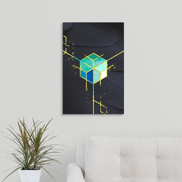 GreatBigCanvas 16 in. x 24 in. "Gold Iris I" by Circle Art Group Canvas Wall Art