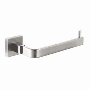 Aura Single Post Bathroom Toilet Paper Holder without Cover in Brushed Nickel