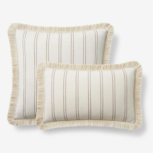 Company Cotton Yarn-Dyed Stripe Throw Pillow Cover