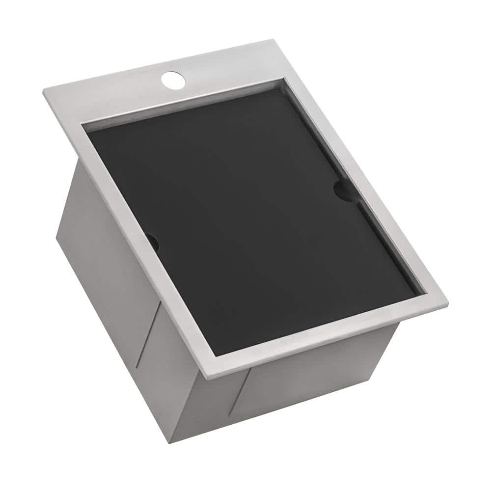 VEVOR 109.9 qt. Drop in Ice Chest 36 in. x 17.9 in. x 14 in. Stainless Steel Ice Bin with Sliding Cover for Outdoor Kitchen