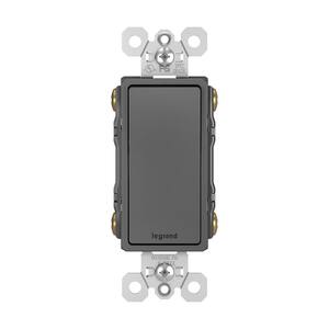 Legrand Radiant Dark Bronze Rocker Switch - 15 Amp Single Pole Decorator Wall Switch