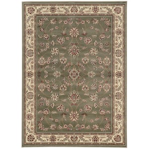 Como Sage 5 ft. x 8 ft. Traditional Oriental Scroll Area Rug
