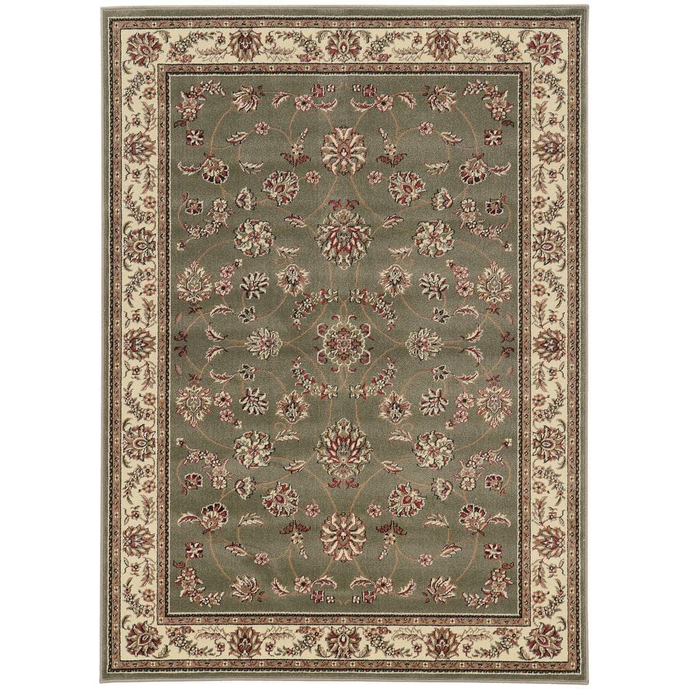 Como Sage 8 ft. x 11 ft. Traditional Oriental Scroll Area Rug