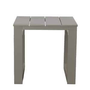 21.3 in. Aluminum Modern End Table for Outdoor Yard