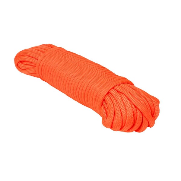 Extreme Max Type III 550 Paracord Commercial Grade - 5/32 in. x 100 ft., Neon Orange