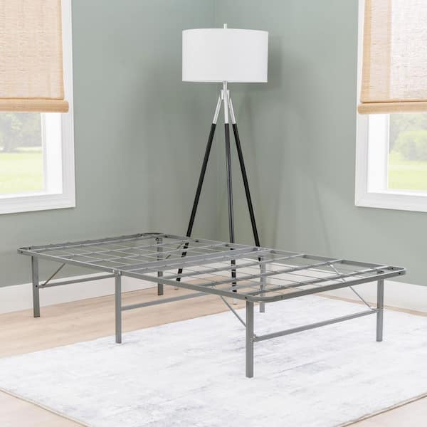 Linon Home Decor Frannick Gray Dark Pewter Metal Bed Frame Twin